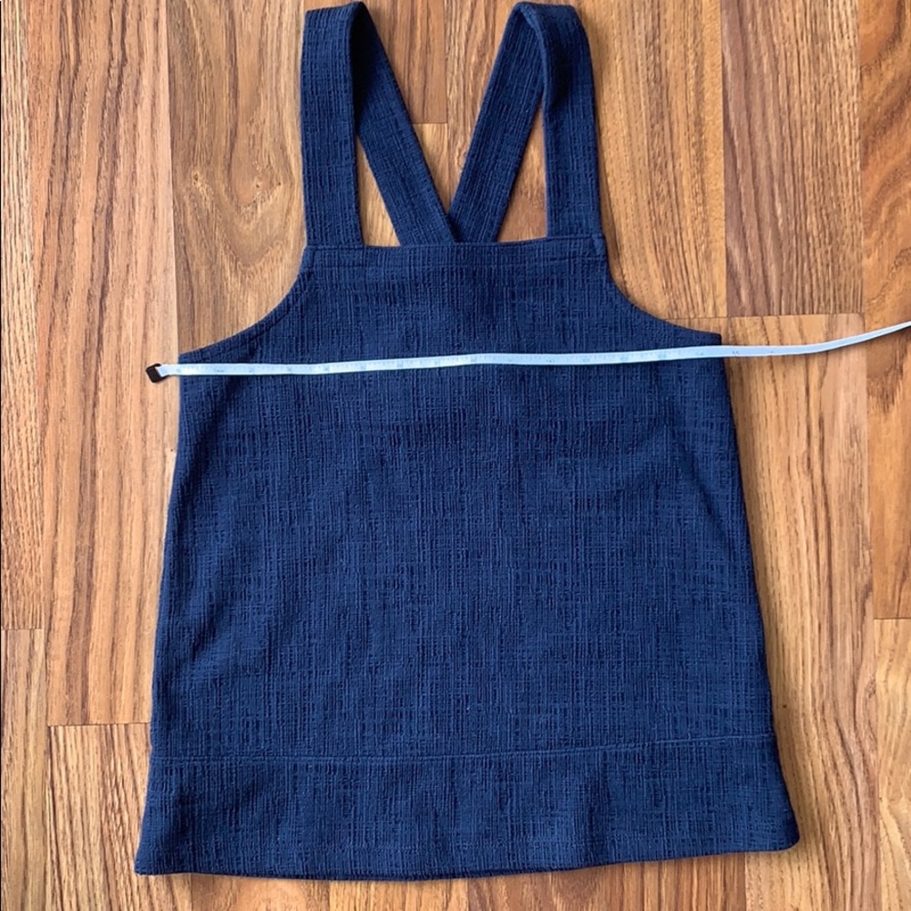Madewell navy textured knit apron tank size XS